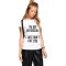 Tricou dama alb - I&#039;m not antisocial - L