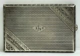 Tabachera din Argint, Perioada Interbelica, Greutate 142g, Dimensiuni 11.5x7.8cm, Atelier European