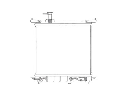 Radiator racire Nissan Micra, 01.2010-2017, motor 1.2, 59 kw, benzina, cutie automata, cu/fara AC, 441x401x16 mm, aluminiu brazat/plastic, foto