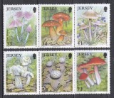 Jersey 2005 - Ciuperci, Serie + Colita, 4 Poze, MNH