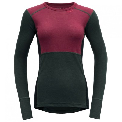 DEVOLD Lauparen Merino 190 Shirt Woman beetroot/woods/ink XS foto