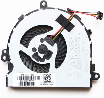 Ventilator laptop nou HP 15-DB 15Q-DX C129 C130 L20474-001 foto