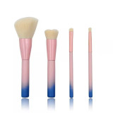 Cumpara ieftin Set 4 Pensule Profesionale pentru Make-up cu Peri Moi - Rose