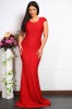 Rochie Lunga cu insertii stralcitoare rosu - 40Marimea, Yves