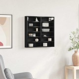 vidaXL Dulap cu vitrină, stejar negru 60x8,5x58 cm lemn prelucrat