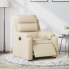 VidaXL Fotoliu rabatabil electric, crem, material textil 3204965