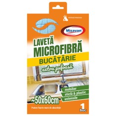 Laveta microfibra pentru bucatarie Misavan, extra pufoasa, 60 x 50 cm, 1 buc/set