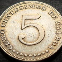 Moneda exotica 5 CENTESIMOS - PANAMA, anul 1982 *cod 4396