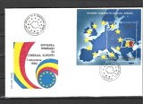 ROMANIA 1993 - INTRAREA ROMANIEI IN CONSILIUL EUROPEI, FDC - LP 1327