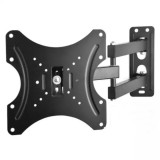 Suport TV Perete Reglabil 14-42 inch, HDL-117B, 2 Brate, VESA, 35kg, Negru