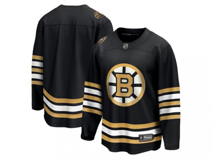 Boston Bruins tricou de hochei pentru copii black 100th Anniversary Premier Breakaway Jersey - S/M