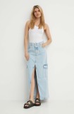 K+LUSHA fustă din denim maxi, dreaptă, KLASTREADF129KLW06