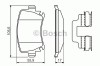 Set placute frana,frana disc AUDI A3 Sportback (8PA) (2004 - 2013) BOSCH 0 986 494 649