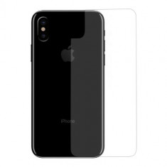 Folie Sticla Protectie Spate iPhone X - Tempered Glass foto