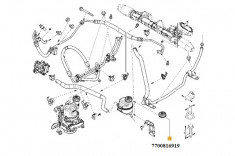 Buson Rezervor Lichid Servodirectie Dacia Logan 2004-2018 Sandero 2008-2018 Duster 2010-2018 Renault 7700816919 foto