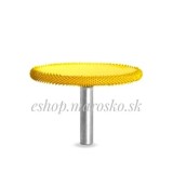 Biax sculptura lemn SABURR - Cap forma disc 51mm X 6,4mm, Granulatie Saburr FINA - GALBENA