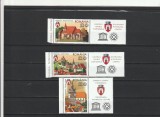 ROMANIA 2009 LP 1838 d LP 1838 b LP 1839 - SIGHISOARA SERIE VINIETA BLOC COLITA
