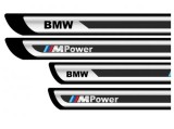 Set stickere protectii praguri gri pentru BMW M Power
