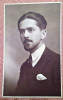 Portret de barbat - Fotografie veche tip carte postala, Alb-Negru, Romania 1900 - 1950, Portrete