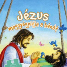 Jézus meggyógyítja a bénát - 4 darab puzzle-t tartalmaz
