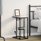 vidaXL Noptieră Gri sonoma 41.5 x 26 x 60.5 cm Lemn compozit