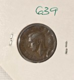 639 Canada 1 Cent - George VI with ET IND:IMP: 1942 km#32