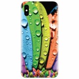 Husa silicon pentru Apple Iphone XS, Colorful Daisy Petals