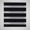 Jaluzea tip zebră, 60 x 120 cm, negru, vidaXL