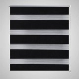 Jaluzea tip zebră, 60 x 120 cm, negru, vidaXL
