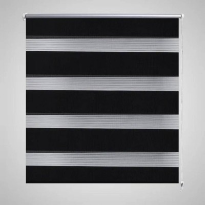 Jaluzea tip zebră, 60 x 120 cm, negru foto
