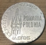MEDRO01 Medalii Galati - Expozitia Filatelica - Romania - Polonia - Iasi 1985 AFR