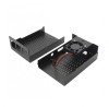 Carcasa metalica neagra compatibila Raspberry Pi 4 cu ventilator OKYN9002-2