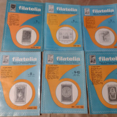 FILATELIA - REVISTA FILATELISTILOR DIN R.S.R., Anul 1980, Nr.3,6,7,8,9-10,11-12.
