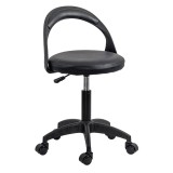 Scaun laborator OFF1020, rotativ, baza polipropilena, piele ecologica, inaltime ajustabila, 100 kg