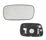 Geam oglinda exterioara cu suport fixare Toyota Corolla (E12), 01.2002-12.2003, Dreapta, incalzita; geam convex; cromat