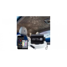Kit Fibra Optica Plafon Instelat Auto RGBW AutoREY&reg; 300 Fire 3M 0.75mm/1.00mm/1.50mm cu Control si Aplicatie Telefon si Telecomanda cu Infrarosu