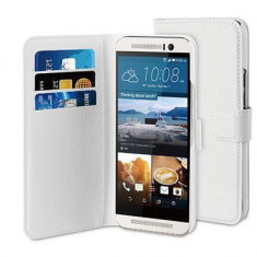 Husa Wallet Book HTC One M9 White BeHello