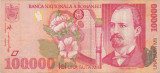 ROMANIA 100000 LEI 1998 F
