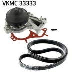 Pompa apa + Set curea transmisie cu caneluri Citroen C-Elysee, C1 II; DS DS 3; Opel Corsa F; Peugeot 108, 2008 I, 208 I Motor 1.0, lungime 576 mm,