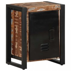 vidaXL Noptiera multicolor 40x30x51 cm lemn masiv recuperat 4013565