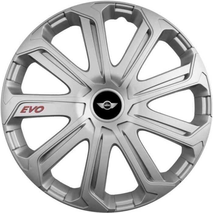 Set 4 Capace Roti Evo Gri R14, Pentru Mini