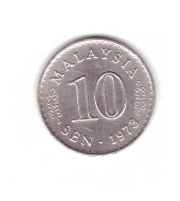 Moneda Malaezia 10 sen 1973, stare buna, curata foto