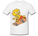 Tricou &quot; Lisa Simpson on skateboard &quot;