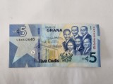 Ghana 5 Cedis 2019, Bancnota Noua, Africa