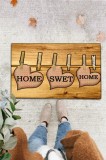 Cumpara ieftin Covoras Intrare Three Hearts, 40x60 cm, Cauciucat, Chilai Home