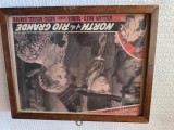 afis original , film celebru ,,la nord de Rio Grande ,,Anii 1940-1950ORPGINAL .SUA. 70 ANI VECHIME Dimensiuni aprox 33 cm x 25 cm