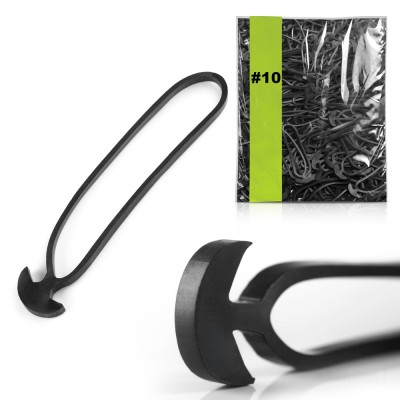 Banda de legat elastica tip ancora, 10 cm, cauciuc, tree fix, rezistenta UV, 1 kg (cca. 470 buc) foto