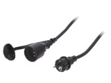 Prelungitor Electric Negru 20m 16A