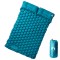 vidaXL Saltea de camping auto-gonflabilă cu perne, 2 persoane albastru 4007101