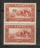 Maroc.1939 Vederi si cladiri-pereche MM.4, Nestampilat